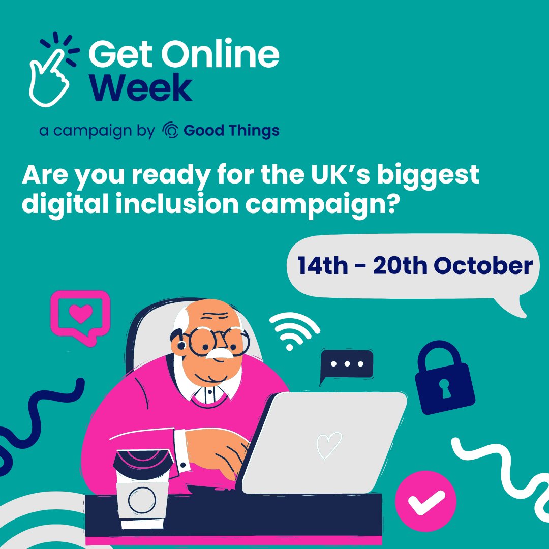 October is approaching and so is Get Online Week... are you ready?

There are now less than 100 promo packs up for grabs for hubs to promote their Get Online Week events. To avoid missing out, just register an event now!

Snag a pack before they're gone👇
bit.ly/3WOWKtZ