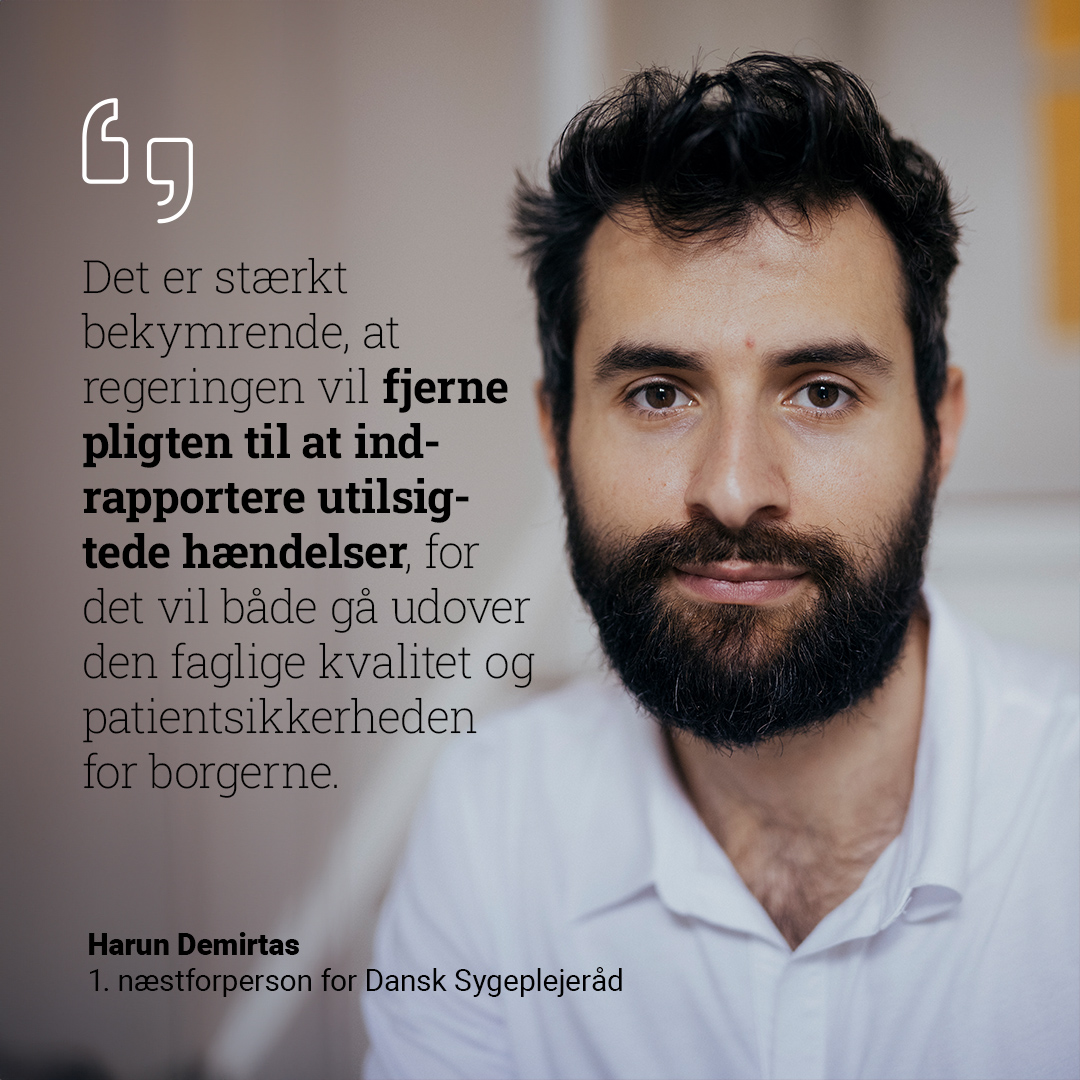 Dansk Sygeplejeråd (@sygeplejeraadet) on Twitter photo Det er en ommer, at regeringen vil fjerne det nationale system for utilsigtede hændelser. Læs med i Altinget, hvor <a href="/harundemirtasdk/">Harun Demirtas 🍀 🇩🇰🇸🇪🇺🇦🍉</a> lufter sin bekymring: altinget.dk/sundhed/artike… #sundpol #dkpol #dksund Det er en ommer, at regeringen vil fjerne det nationale system for utilsigtede hændelser. Læs med i Altinget, hvor <a href="/harundemirtasdk/">Harun Demirtas 🍀 🇩🇰🇸🇪🇺🇦🍉</a> lufter sin bekymring: altinget.dk/sundhed/artike… #sundpol #dkpol #dksund