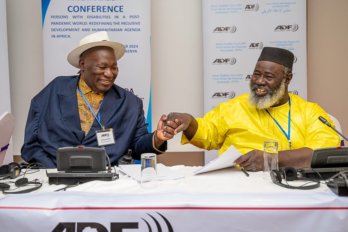 📢 Big news from the African Pre Summit!

An MoU has been signed between the <a href="/ADFSecretariat/">African Disability Forum (ADF)</a> and African Disability Alliance to advance advocacy for the ratification and implementation of the #AfricanDisabilityProtocol. 

🤝A landmark towards enhanced inclusion in the continent!