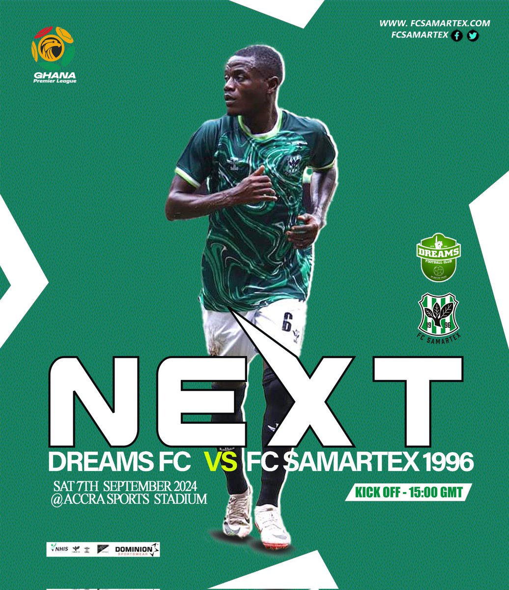 We embark on our journey to defend our title as the reigning champions in the highly competitive 2024/25 Ghana Premier League season. 

🆚 Dreams FC
🏆 Ghana Premier League
🏟 Accra Sports Stadium
📱#DreamsSaxfc

#TimberGiant