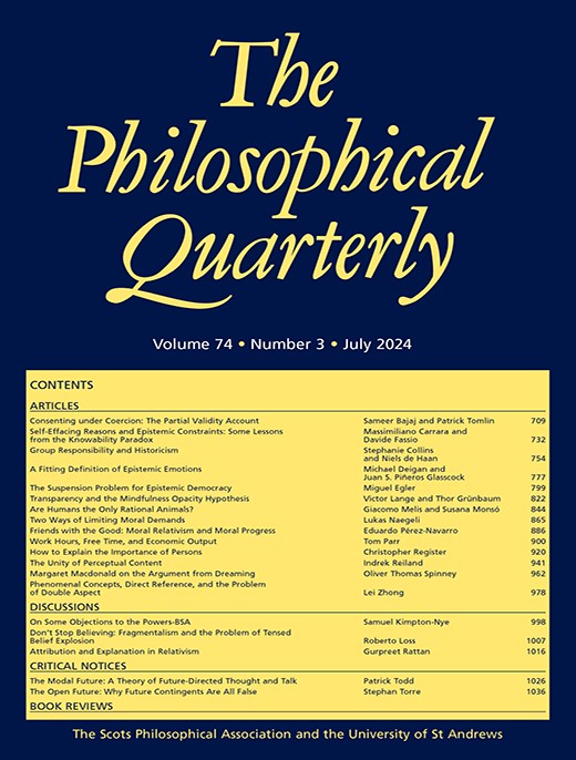 The third 2024 issue of The Philosophical Quarterly is out:

academic.oup.com/pq/issue

<a href="/StAndrewsPhil/">StAndrews Philosophy</a> <a href="/OUPPhilosophy/">Oxford Philosophy</a>