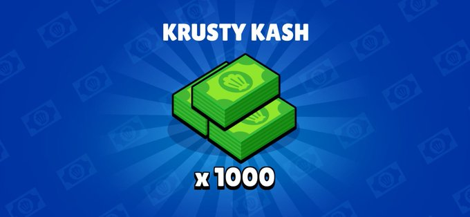 ZequreYT's tweet photo. 👇1000 FREE KRUSTY KASH!👇

https://t.co/r4mXSVPgvA

#BrawlStarsGiveaway #GiftedBySupercell https://t.co/UNMK3oSbr7
