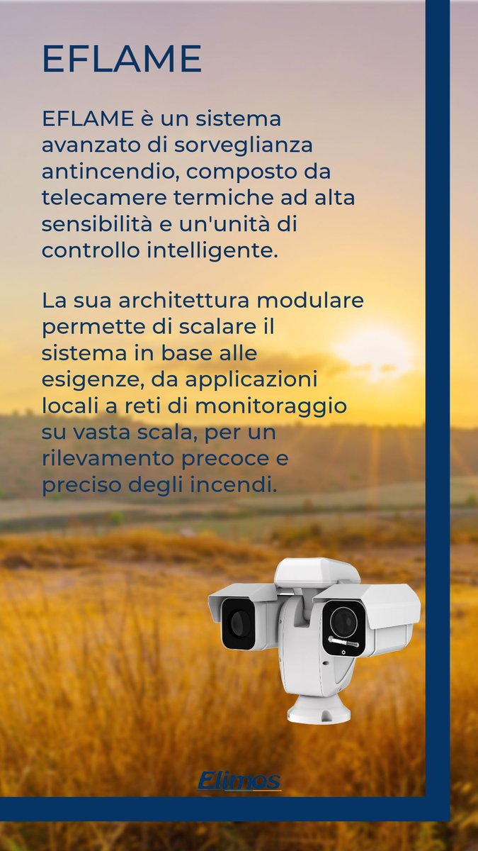ELIMOSSRL's tweet photo. Cos'è EFLAME, il sistema di Monitoraggio Incendi sviluppato da Elimos 🔥 
Scorilo con questo Post! 🌏 

Per ulteriori informazioni visita il sito https://t.co/9F0zKPg4sv https://t.co/chRzAfTEQu