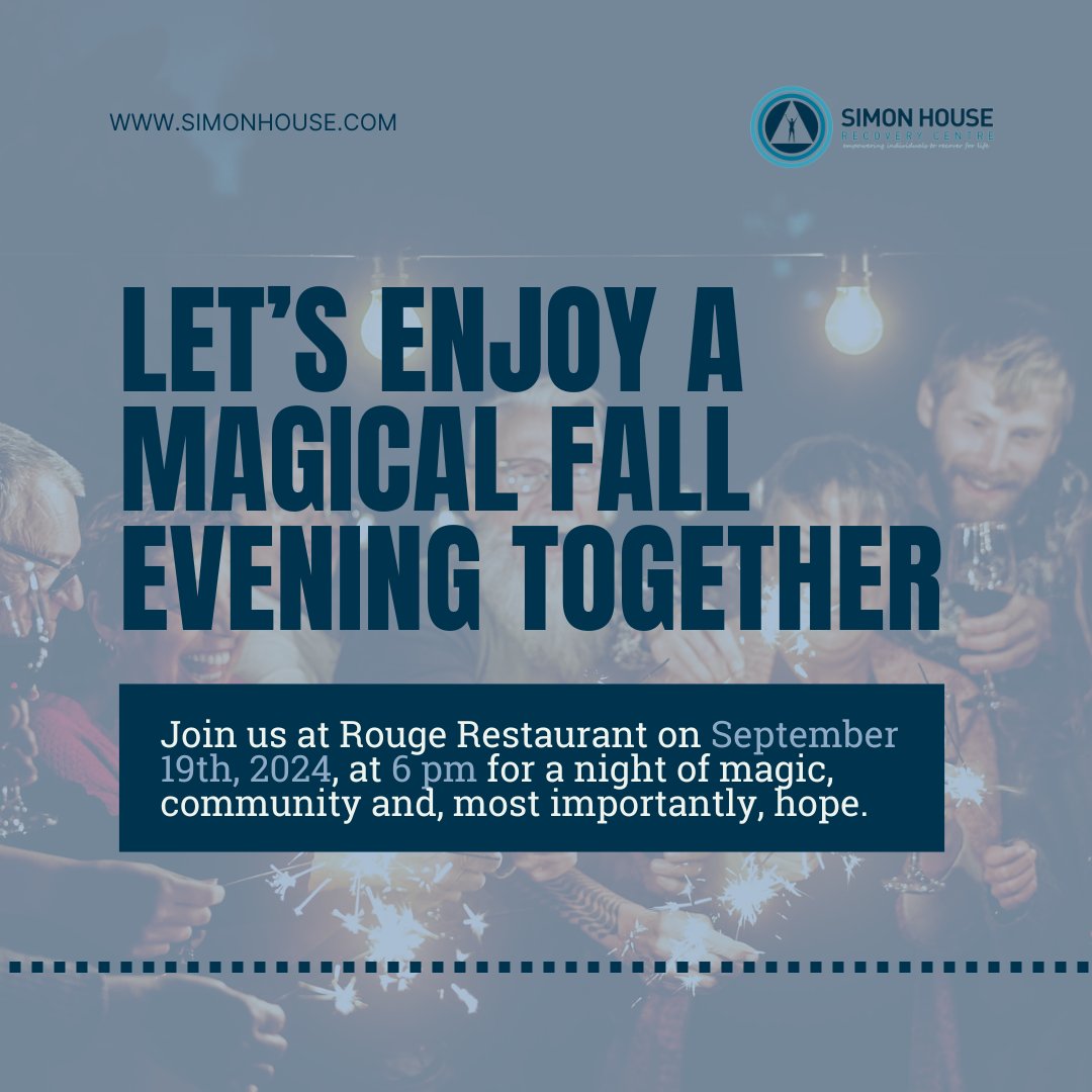 SimonHouseYYC's tweet image. Join us for a magical fall evening at the Rouge Garden Party! 🍂🎉 Together, we can break the addictions cycle. Enjoy auctions, stunning art by James Simon Mishibinjima, and more. Tickets are $175 each. Can’t attend? Donate today instead. 🌟

#RougeGardenParty #SupportRecovery