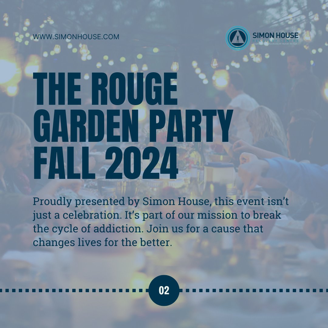 SimonHouseYYC's tweet image. Join us for a magical fall evening at the Rouge Garden Party! 🍂🎉 Together, we can break the addictions cycle. Enjoy auctions, stunning art by James Simon Mishibinjima, and more. Tickets are $175 each. Can’t attend? Donate today instead. 🌟

#RougeGardenParty #SupportRecovery