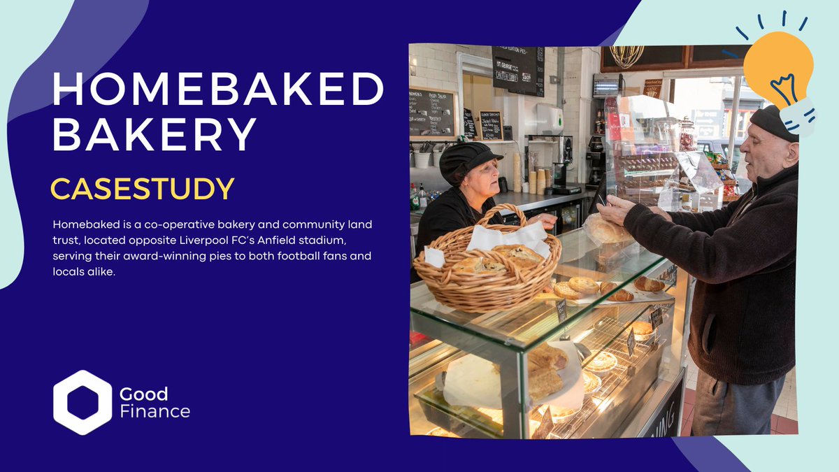 GoodFinanceUK's tweet photo. 🥧 Homebaked Bakery, a co-operative bakery and community land trust, bringing communities together through their delicious pies near Liverpool’s #Anfield stadium.
Check out their inspiring #SocInv journey. ⬇️
https://t.co/qaUomamBat
#socialimpact https://t.co/L6Y6b7uhuF