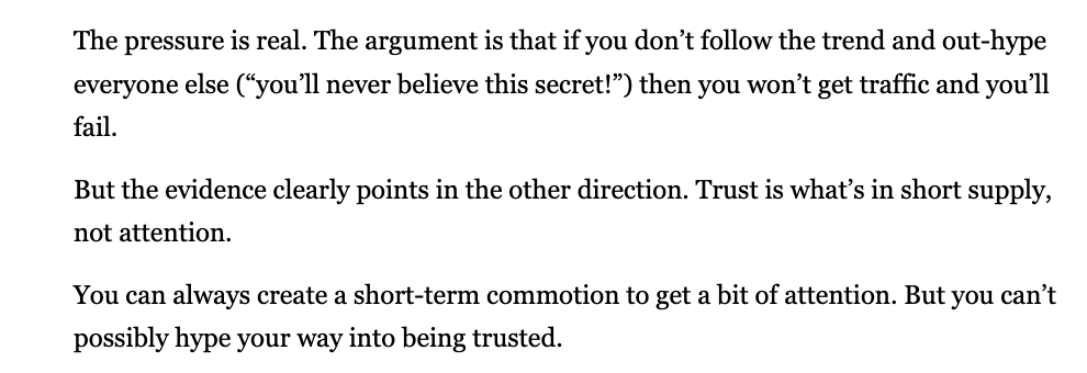 Virality is often just a carrot we chase 🥕🥕🥕

Eyeballs are important, but it's better to be consistent in your messaging/positioning.

That implicit trust will take your brand much further than swinging for the fences trying to hit a home run on every pitch chasing trends.