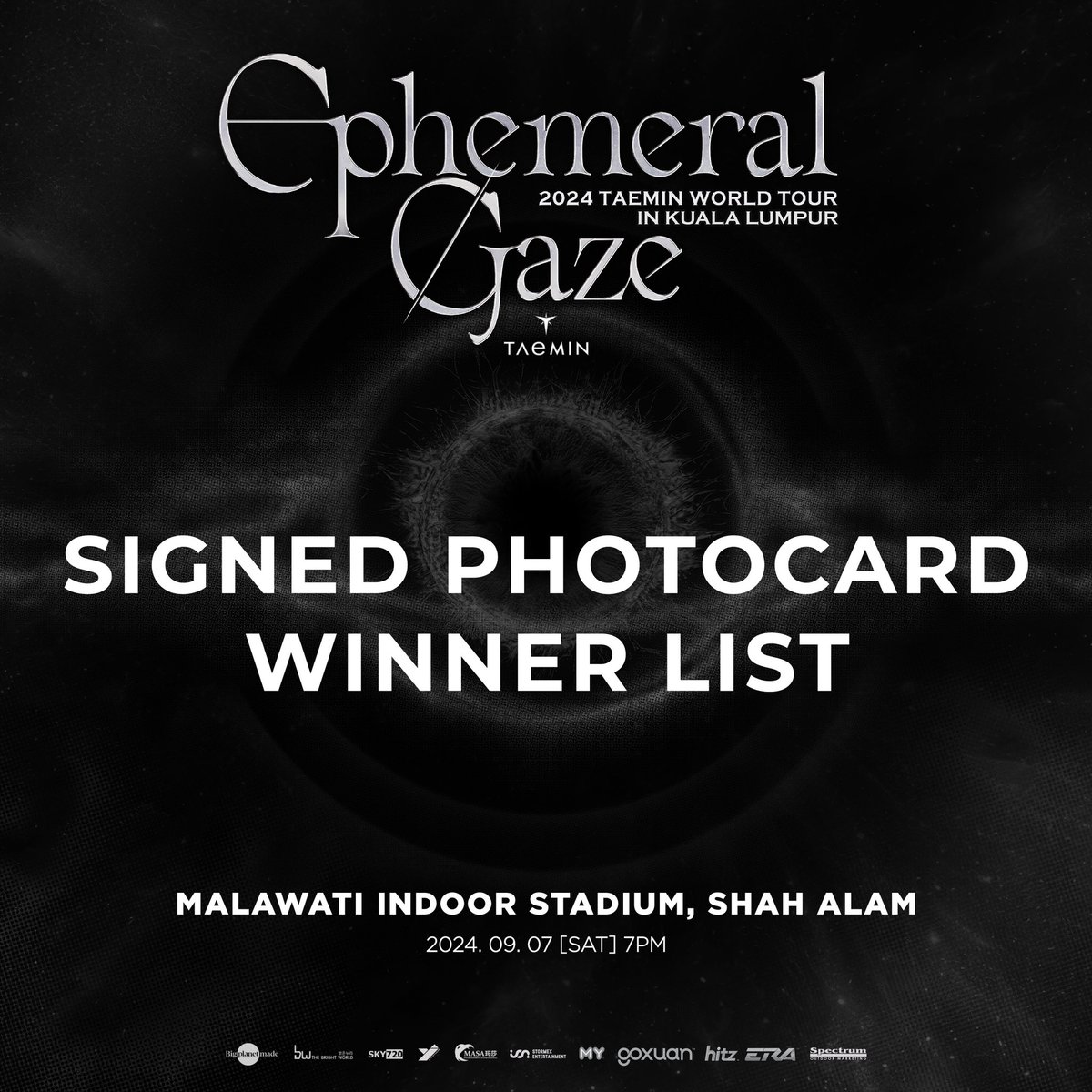 MASA_Ent_Int's tweet photo. Congratulations to all the TAEMates winners of the Signed Photocard from TAEMIN!

#TAEMIN #WORLD_TOUR #Ephemeral_Gaze #TAEMate
#TAEMIN_WORLD_TOUR #EphemeralGazeInKualaLumpur #MASAEntertainment #StormexEntertainment #YJPARTNERS https://t.co/d0OAUf4p03
