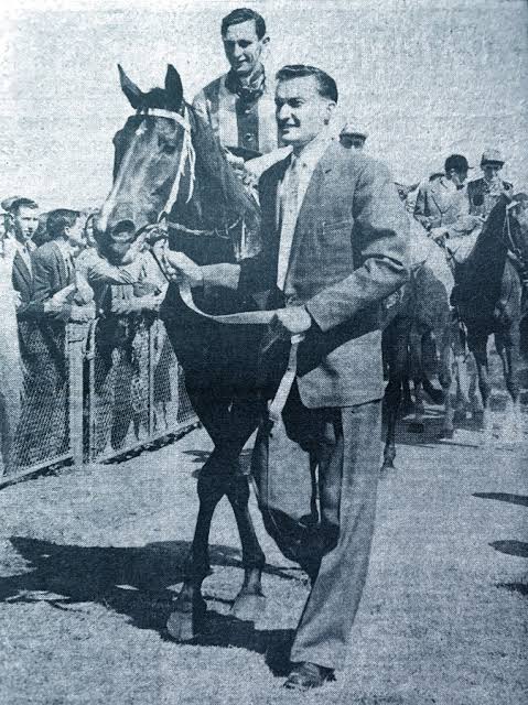 HORSERACING1002's tweet photo. BAYSTONE🇦🇺1952
(BRIMSTONE - UNITY BY MANITOBA)#Baystone
B/🇦🇺1952, Gelding.
O/ R. & N. Burns
T/ Jack Green
85-23-10-10---
Melbourne Cup, Eclipse S, Summer Cup, Hotham Cup,
2nd STC Cup, Doombeen Cup,
3rd Queen Elizabeth S, Craven Plate, Winter Cup, Doomben Cup, NSW Club Cup, Villiers S.
Died 1978