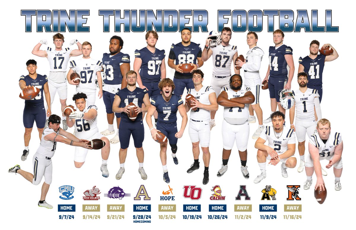 Just a reminder before we hit the field...if you can't make the game, and want to watch on-line, only trust links from our official Trine Thunder Website, or our opponents official site. Lot of fakes out there.

trinethunder.com/sports/footbal…

<a href="/TrineAthletics/">Trine Thunder</a> 

#GoThunder