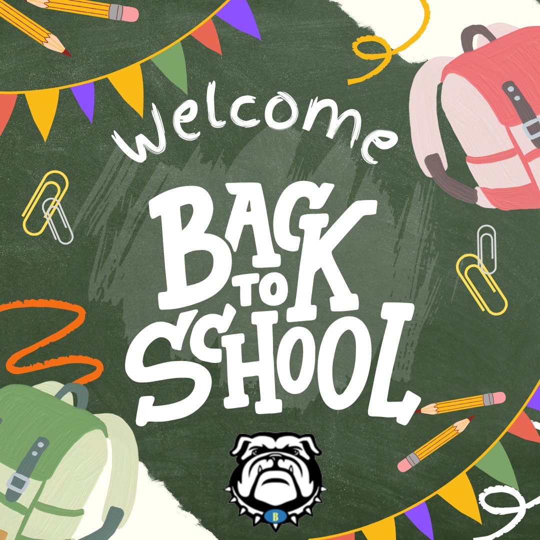 Wishing our Bulldog Students A Great First Day and Year Ahead!  🍎✏️📚🖍  #ForwardToSuccess #bdogpride #smalltownbigheart #ittakesmoretobeabulldog