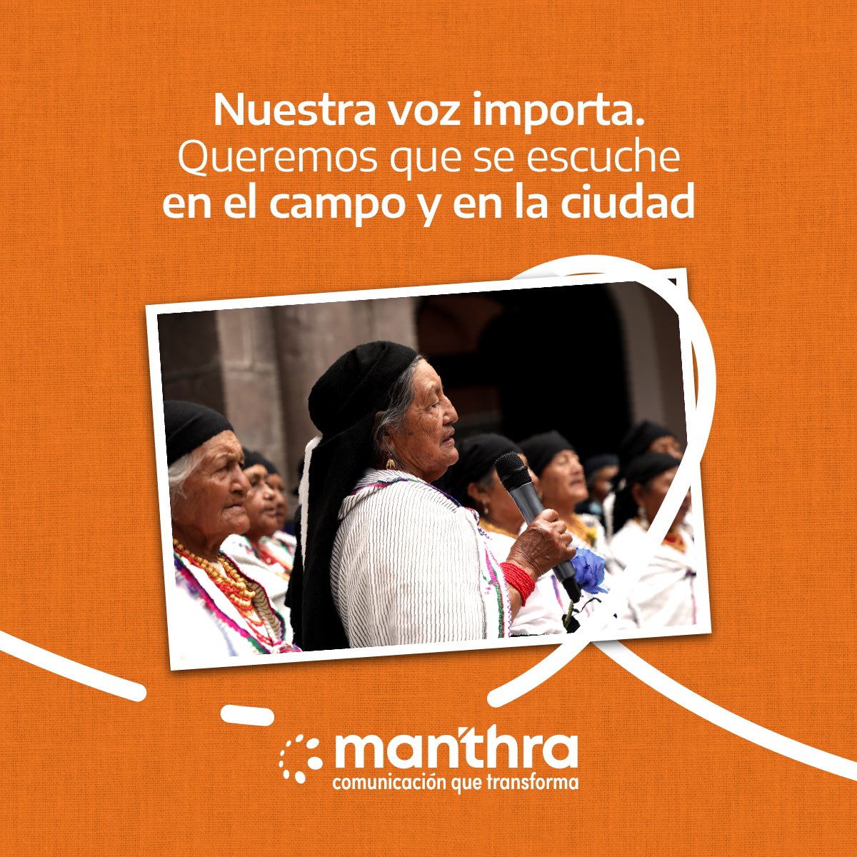manthraec's tweet photo. La comunicación es el puente que conecta las historias, las luchas y los sueños de las mujeres indígenas y sus territorios. 🌱🌸

Con su sabiduría ancestral y su valentía, han demostrado que la palabra tiene un poder transformador.✨

La voz de las #mujeresindígenas importa. https://t.co/gsHCDKdzVG