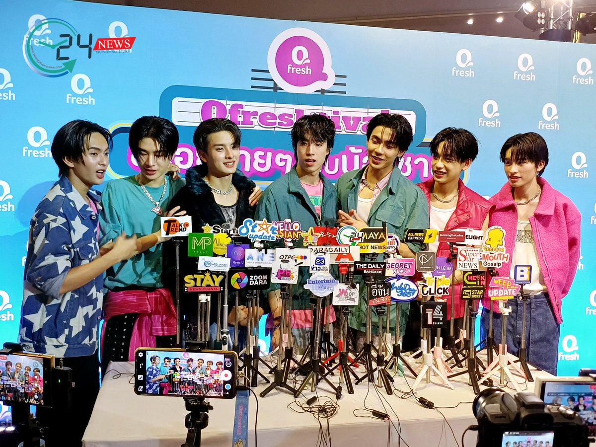 _24News_'s tweet photo. [Clip]🔴Live สัมภาษณ์ #BUS7

Link YT>https://t.co/2rLVvFlGgj

#Qfreshtival #QfreshtivalxBus7 #Ofresh #QfreshxBUS #BUS7 #BUSbecauseofyouishine 
#อร่อยง่ายๆกับน้องชายBUS7 
#คิวเฟรชทูน่าสไลซ์ #คิวเฟรชชีรีส์กั้งทอด #BUS7UNIT #AAashirakorn 
#PEEMWASU #COPPERdechawat
#THAIchayanon #NEXnattakit 
#KHUNPOL #ALANpasawee