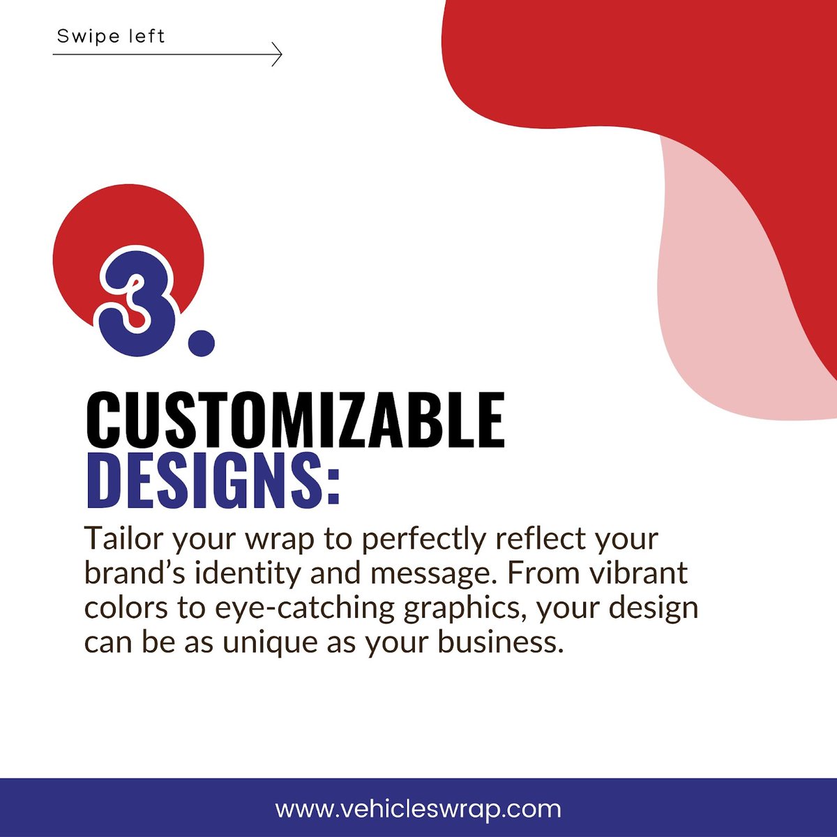 vehicleswrap's tweet image. Elevate your brand visibility with custom vehicle wraps! Transform your vehicle into a dynamic billboard that captivates thousands daily. Discover how our cost-effective.
.
#VehicleWraps #MarketingMagic #BoostVisibility #CustomDesigns #CostEffectiveAds #LongLastingWraps