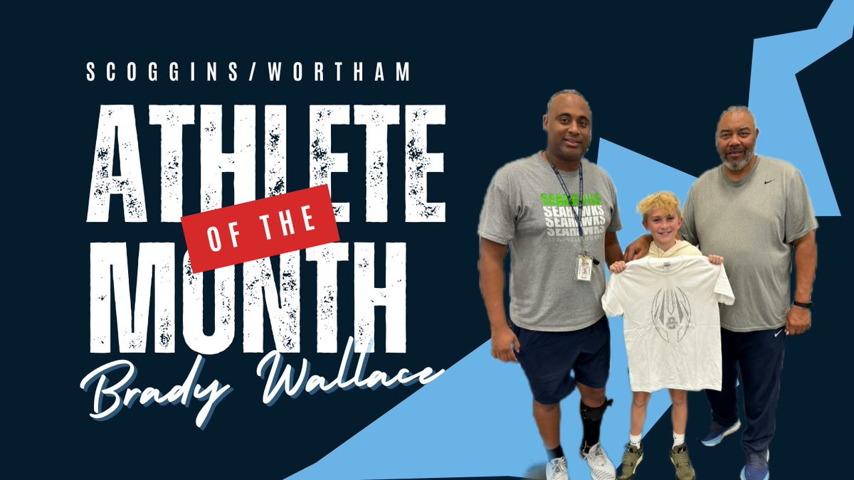 ScogginsBoysAth's tweet photo. Congrats to the @ScogginsMS & Wortham Intermediate school Athletes of the Month! #weflyhigh #FutureSeahawk https://t.co/V9SCP3vWSk