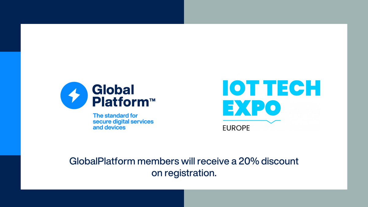 GlobalPlatform™ (@globalplatform_) on Twitter photo .<a href="/iottechexpo/">IoT Tech Expo</a> Europe takes place on October 1-2 in Amsterdam. Join a community of industry experts to discuss and debate the latest challenges, opportunities and innovations within the Internet of Things (#IoT): bit.ly/3Jv0t9A #IoTExpo .<a href="/iottechexpo/">IoT Tech Expo</a> Europe takes place on October 1-2 in Amsterdam. Join a community of industry experts to discuss and debate the latest challenges, opportunities and innovations within the Internet of Things (#IoT): bit.ly/3Jv0t9A #IoTExpo