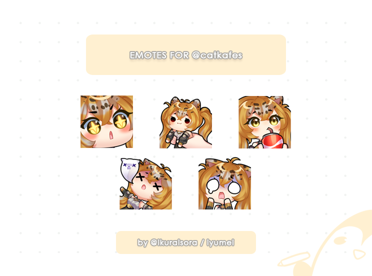 ikuraisora's tweet image. Commission for @catkafes 💛
thanks for your support! :3