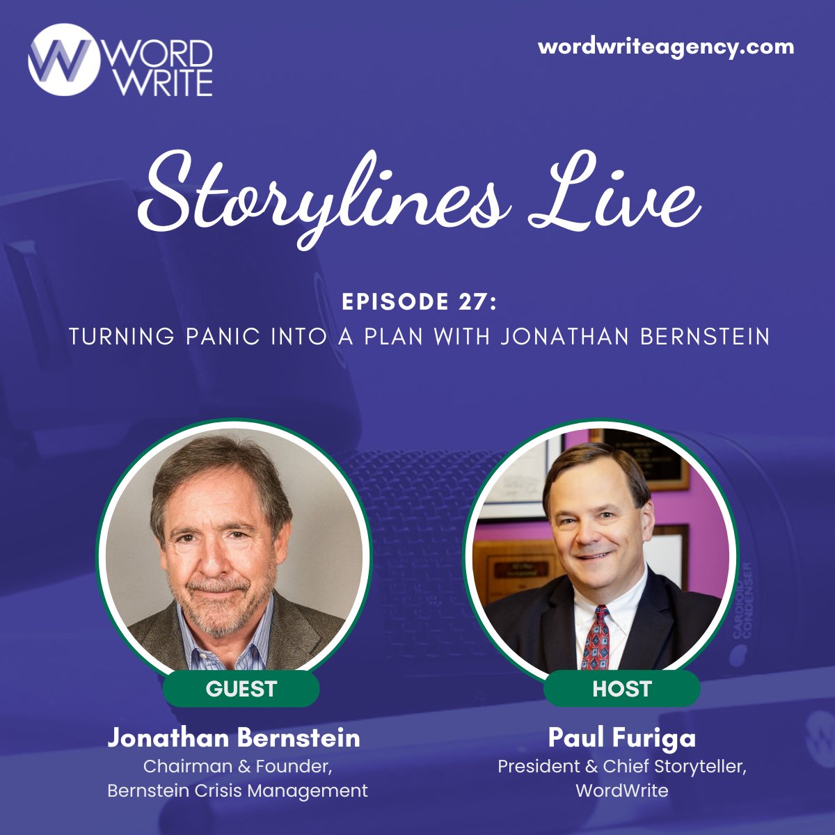 WordWrite (@wordwriteagency) on Twitter photo 🎙️ Listen to Episode 27 of Storylines Live NOW! 🎙️
In this episode, <a href="/paulfuriga/">Paul Furiga</a> sat down with Jonathan Bernstein to share #crisismanagement stories and offer tips to help #businessowners make decisive moves and protect their brands during a #crisis.
hubs.la/Q02NFclJ0 🎙️ Listen to Episode 27 of Storylines Live NOW! 🎙️
In this episode, <a href="/paulfuriga/">Paul Furiga</a> sat down with Jonathan Bernstein to share #crisismanagement stories and offer tips to help #businessowners make decisive moves and protect their brands during a #crisis.
hubs.la/Q02NFclJ0