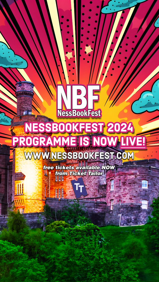 💥NESSBOOKFEST 2024 IS NOW LIVE💥

We are so excited to announce our festival programme for NBF 2024! 😎
As always, all of our events are FREE and you can book your tickets NOW! 

Head to our website for full details
nessbookfest.com
#invernessevents