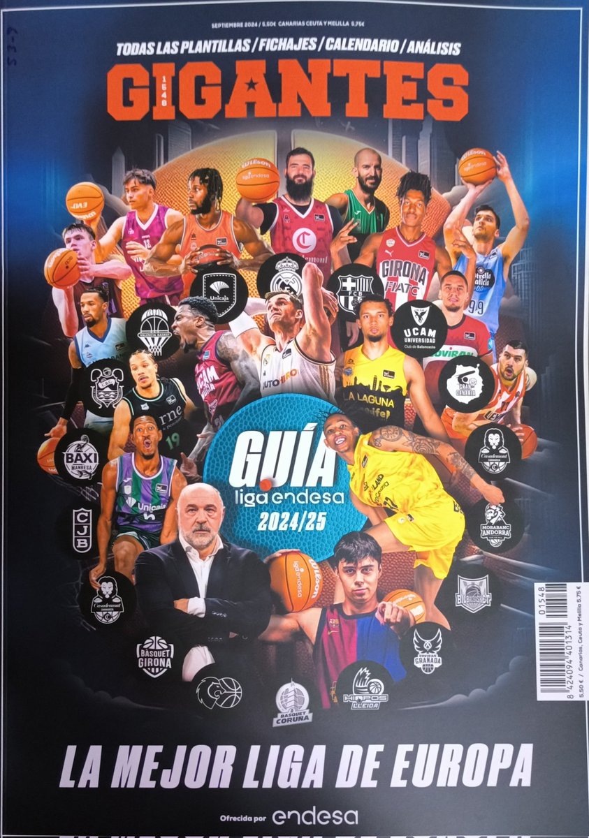 Fue allá por el año 85(efectivamente <a href="/pablopas_/">Pablo Alonso 🍊</a> ) cuando compré mi primer <a href="/GIGANTESbasket/">Gigantes del Basket</a> y hoy, 39 años más tarde, he comprado en el kiosco una revista muy especial porque en la portada sale mi <a href="/basquetcoruna/">Leyma Basquet Coruña 🍊</a> y es emocionante. 
Gracias a todos los que lo habéis hecho posible