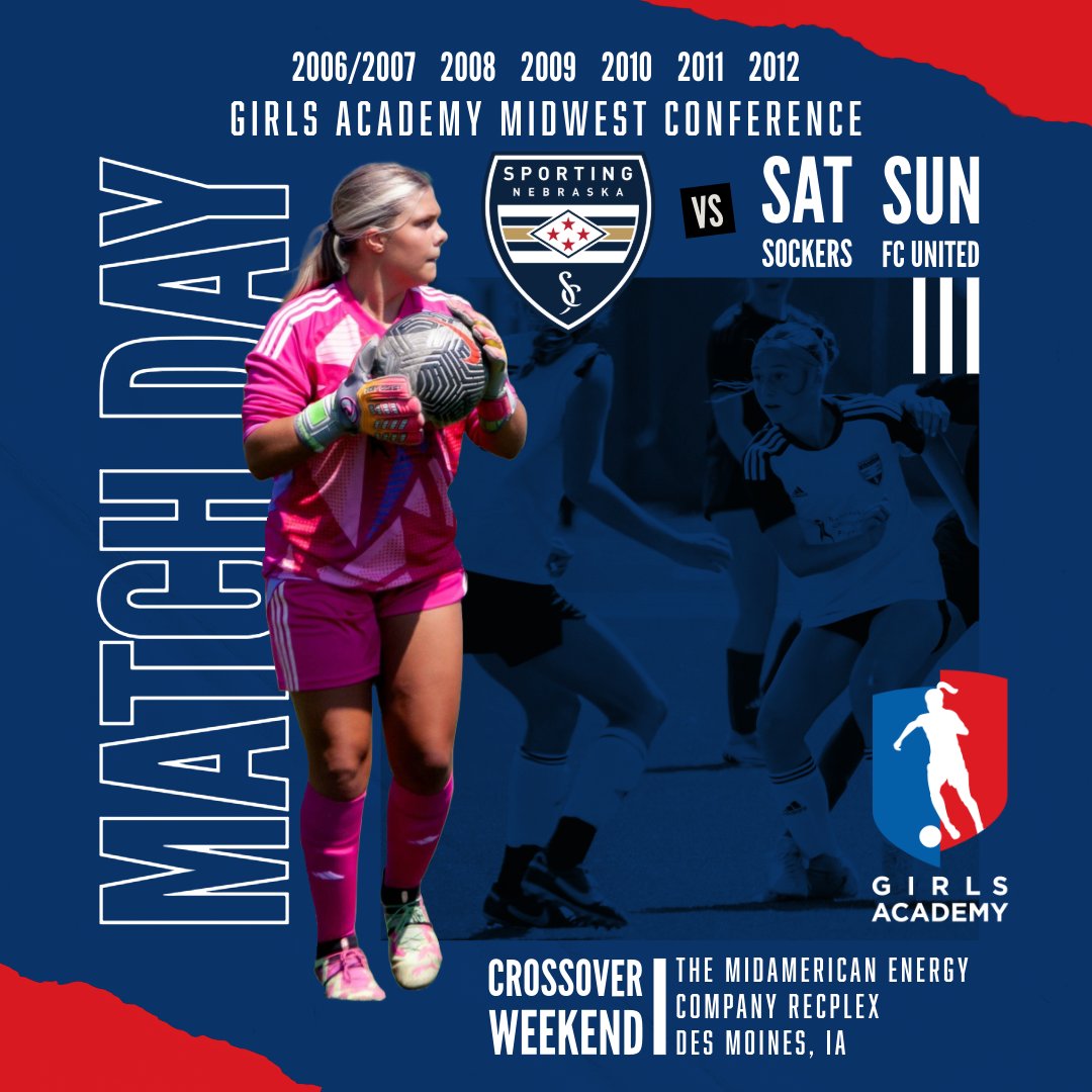 SportingNEGirlsGA (@snfcgirlsga) on Twitter photo We are 2⃣ days away from kicking off the <a href="/GAcademyLeague/">Girls Academy</a> season! The teams take on <a href="/SockersChicago/">Sockers FC Chicago</a> & <a href="/ChicagoFCUnited/">Chicago FC United</a> in Des Moines. Let's go! <a href="/SportingNE_FC/">SportingNebraskaFC</a> We are 2⃣ days away from kicking off the <a href="/GAcademyLeague/">Girls Academy</a> season! The teams take on <a href="/SockersChicago/">Sockers FC Chicago</a> & <a href="/ChicagoFCUnited/">Chicago FC United</a> in Des Moines. Let's go! <a href="/SportingNE_FC/">SportingNebraskaFC</a>