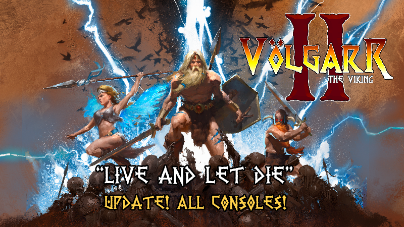 DigitalEclipse's tweet photo. Live and Let Die update for #Volgarr the Viking II is out today on your platform of choice -- with improvements to the Undead Mode, checkpoints, various bug fixes and more! https://t.co/7zNK2h4m3T