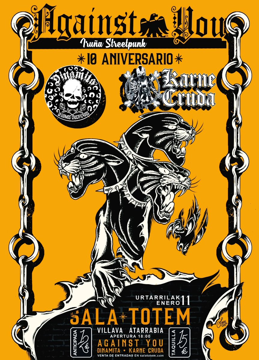 Concierto X aniversario en la <a href="/SalaTotemAretoa/">Sala TOTEM Aretoa</a> el 11 de enero!

Entradas en salatotem.com/2025-11-de-ene…