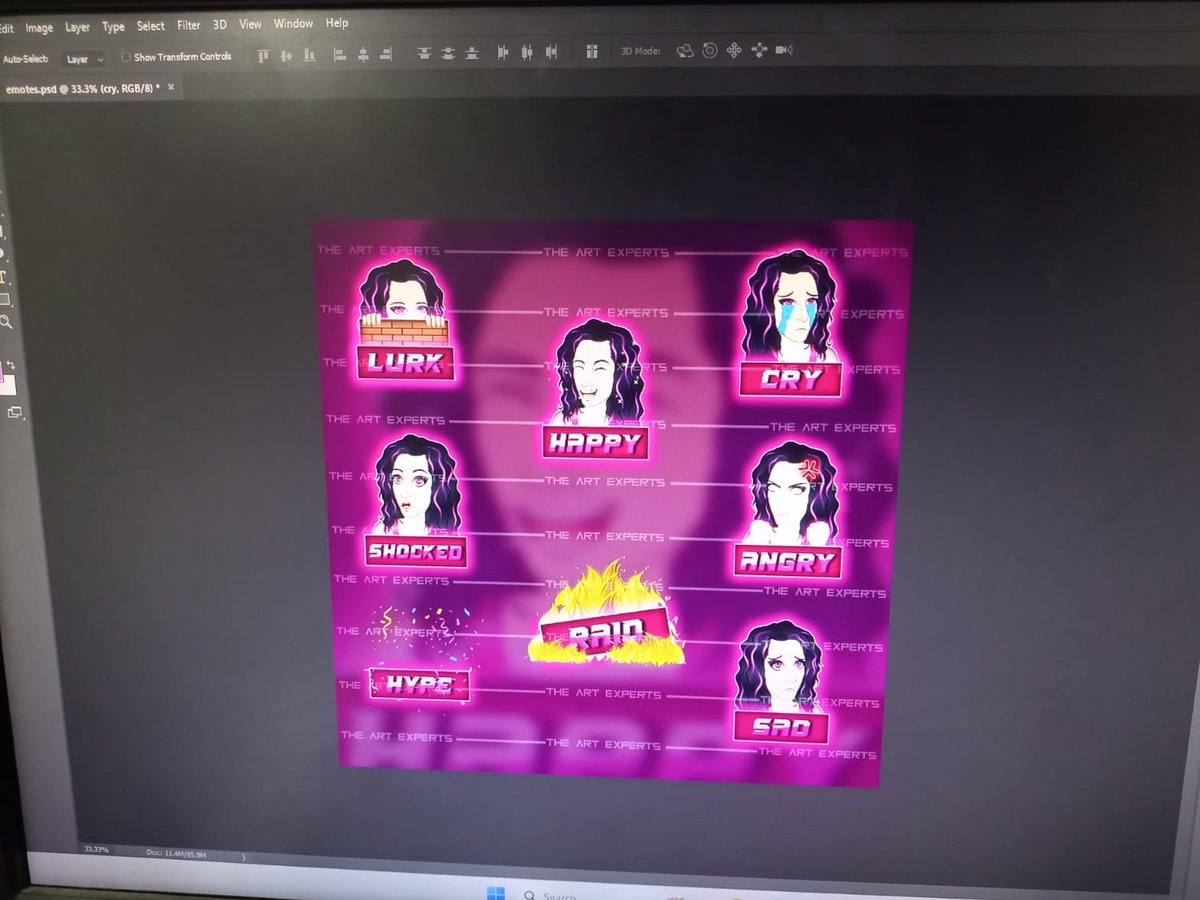 emily___creates's tweet image. Emote and express! 🎉 Just created custom emotes for my amazing client!
I'll post Final result with animations

#logo #banner GFX #furryart #header #illustration #vtubermodel #overlay #subbadges #kick #twitch #smallstreamer #gamer #twitchaffiliate #chibiart 2D 3D model
 #emotes