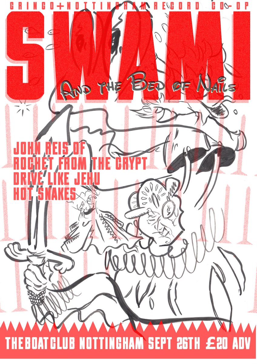 gringorecs's tweet image. 3 weeks until @swamijohnreis (of @hotsnakes Rocket From The Crypt and Drive Like Jehu) plays in Nottingham on 26/9. Dead Mint are supporting

Tickets from linktr.ee/nottinghamreco…