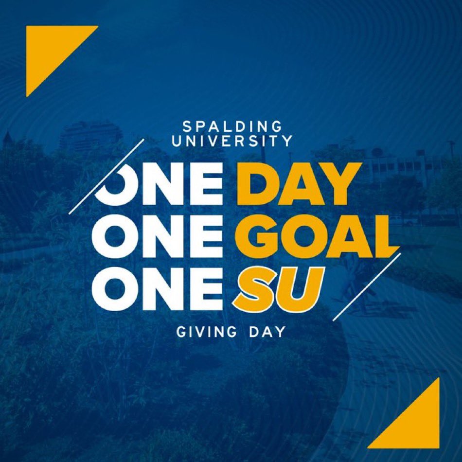 Today is Spalding University’s Giving Day. Your support today will help us meet the needs of our Student Athletes. We thank you for your support.

Link here to give: alumni.spalding.edu/givingday