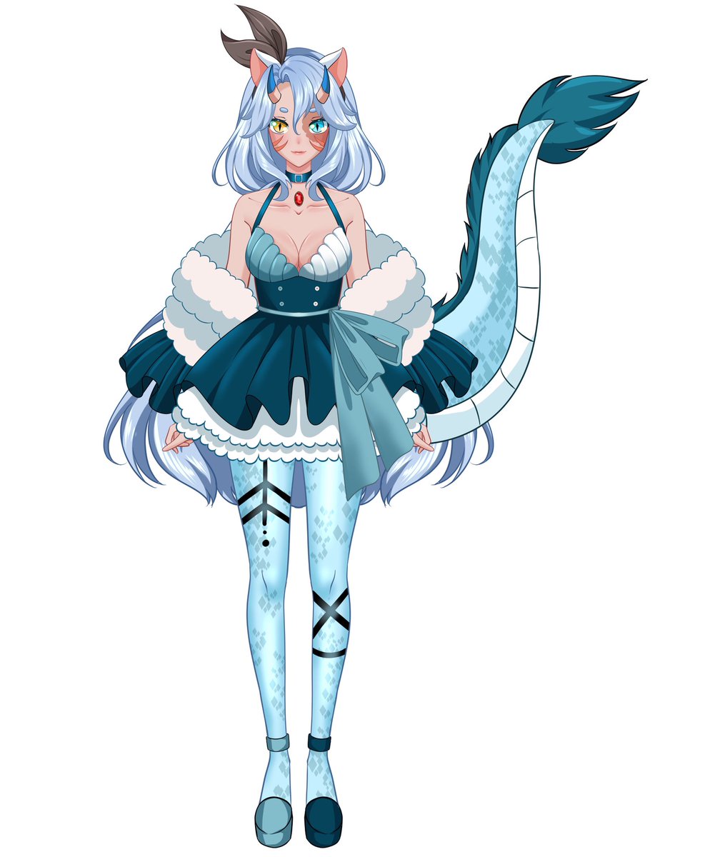 oxciellex's tweet image. What I drew vs ending Vtuber! Do you think I should have kept the hands the same?