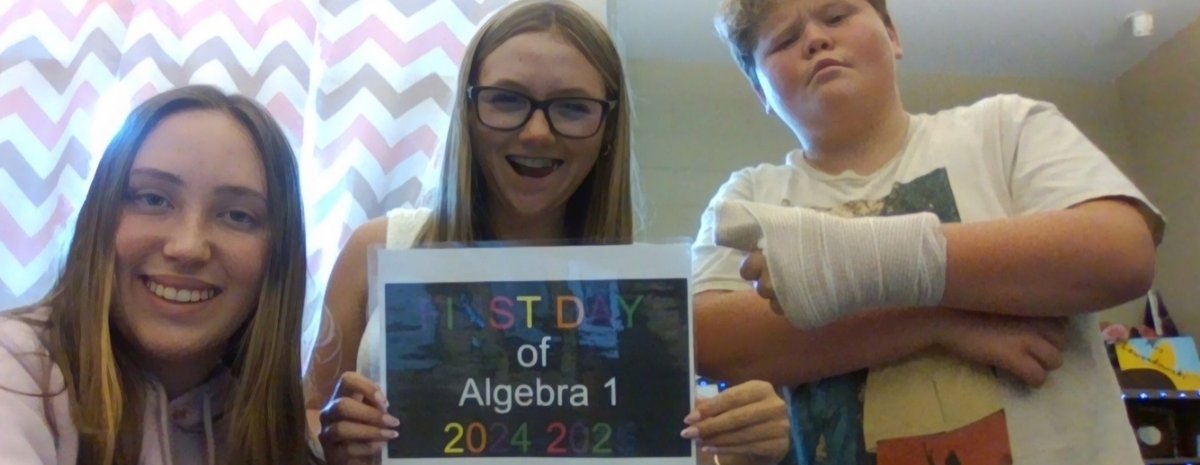 MrsLewSLEHS's tweet image. Happy first day of Algebra 1!