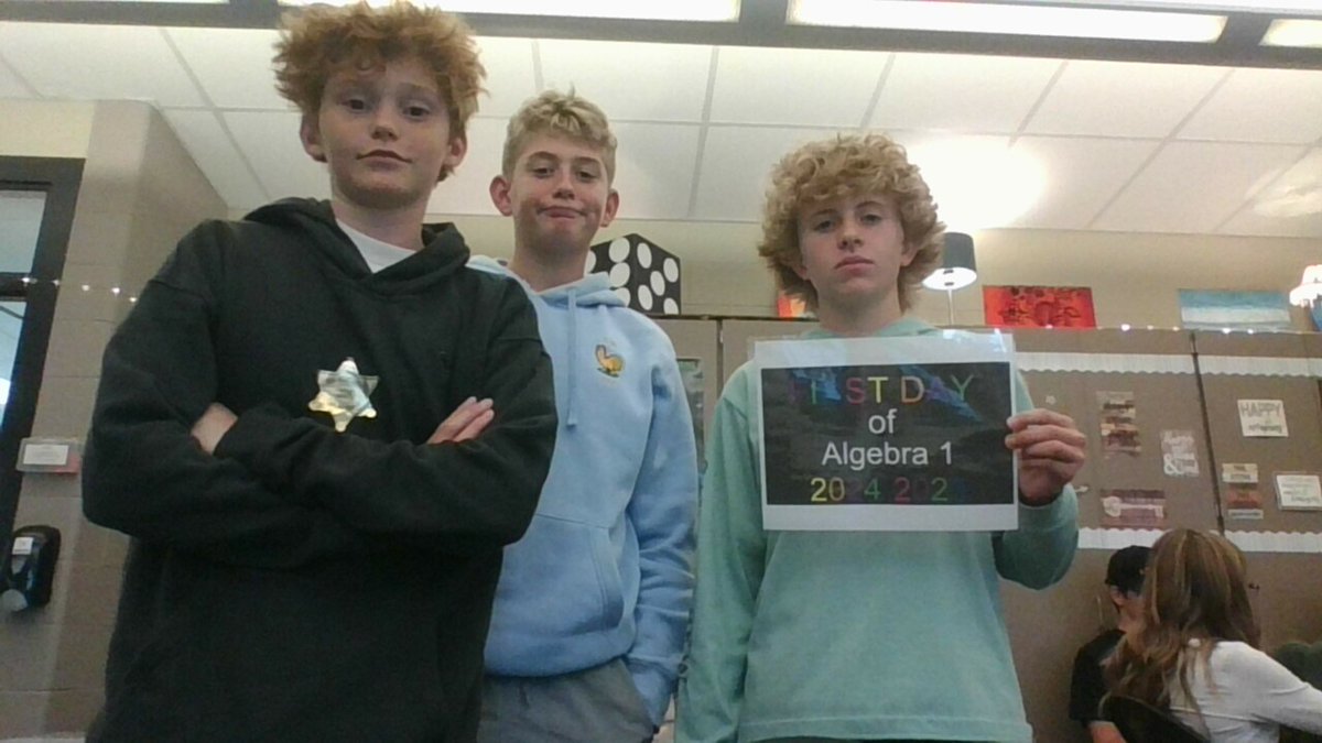 MrsLewSLEHS's tweet image. Happy first day of Algebra 1!