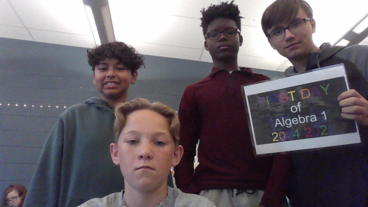 Happy first day of Algebra 1!