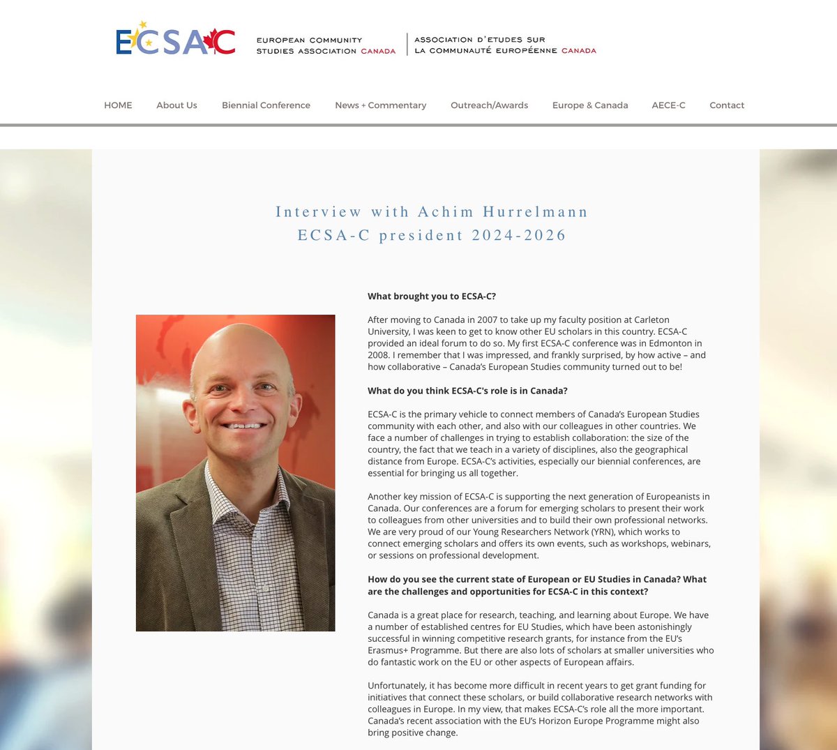 ECSA-C (@ecsa_c) on Twitter photo @achimhurrelmann, the current ECSA-C president, in an interview on <a href="/ECSA_C/">ECSA-C</a> and the state of European EU Studies in Canada shorturl.at/Kihgs
#EuropeanUnion #Canada
<a href="/Canada2EU/">Canada in EU 🇨🇦🇪🇺</a> <a href="/CERIUdeM/">CÉRIUM</a> <a href="/eustudies/">EUSA</a> <a href="/CEESMunk/">CEES at Munk School</a> <a href="/EUinCanada/">European Union in Canada</a> <a href="/Cen4EUStudies/">Centre for European Studies, Carleton U</a> <a href="/DalJMEUCE/">Jean Monnet EU Centre - Dalhousie University</a> <a href="/EUSUVic/">EuropeanStudiesUVic</a> <a href="/CdnEurDialogue/">Europe Canada Network EUCAnet</a> @achimhurrelmann, the current ECSA-C president, in an interview on <a href="/ECSA_C/">ECSA-C</a> and the state of European EU Studies in Canada shorturl.at/Kihgs
#EuropeanUnion #Canada
<a href="/Canada2EU/">Canada in EU 🇨🇦🇪🇺</a> <a href="/CERIUdeM/">CÉRIUM</a> <a href="/eustudies/">EUSA</a> <a href="/CEESMunk/">CEES at Munk School</a> <a href="/EUinCanada/">European Union in Canada</a> <a href="/Cen4EUStudies/">Centre for European Studies, Carleton U</a> <a href="/DalJMEUCE/">Jean Monnet EU Centre - Dalhousie University</a> <a href="/EUSUVic/">EuropeanStudiesUVic</a> <a href="/CdnEurDialogue/">Europe Canada Network EUCAnet</a>