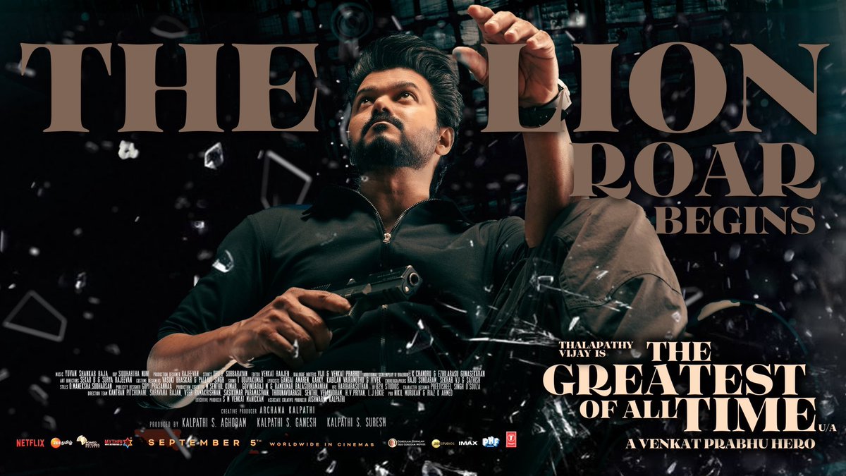 Sibi Sathyaraj (@sibi_sathyaraj) on Twitter photo #Goat was pure entertainment from <a href="/vp_offl/">venkat prabhu</a> anna and team! <a href="/Actor_Vijay/">TVK IT Wing</a> Annaโs performance as #Thalapathy and #Ilayathalapathy was pure magic!Congrats to the entire team๐๐๐ป
<a href="/archanakalpathi/">Archana Kalpathi</a> <a href="/thisisysr/">Raja yuvan</a> <a href="/aishkalpathi/">Aishwarya Kalpathi</a> <a href="/PDdancing/">Prabhudheva</a> <a href="/Meenakshiioffl/">Meenakshii Chaudhary</a> <a href="/actorprashanth/">Prashanth</a> <a href="/actor_vaibhav/">Vaibhav</a> #Goat was pure entertainment from <a href="/vp_offl/">venkat prabhu</a> anna and team! <a href="/Actor_Vijay/">TVK IT Wing</a> Annaโs performance as #Thalapathy and #Ilayathalapathy was pure magic!Congrats to the entire team๐๐๐ป
<a href="/archanakalpathi/">Archana Kalpathi</a> <a href="/thisisysr/">Raja yuvan</a> <a href="/aishkalpathi/">Aishwarya Kalpathi</a> <a href="/PDdancing/">Prabhudheva</a> <a href="/Meenakshiioffl/">Meenakshii Chaudhary</a> <a href="/actorprashanth/">Prashanth</a> <a href="/actor_vaibhav/">Vaibhav</a>