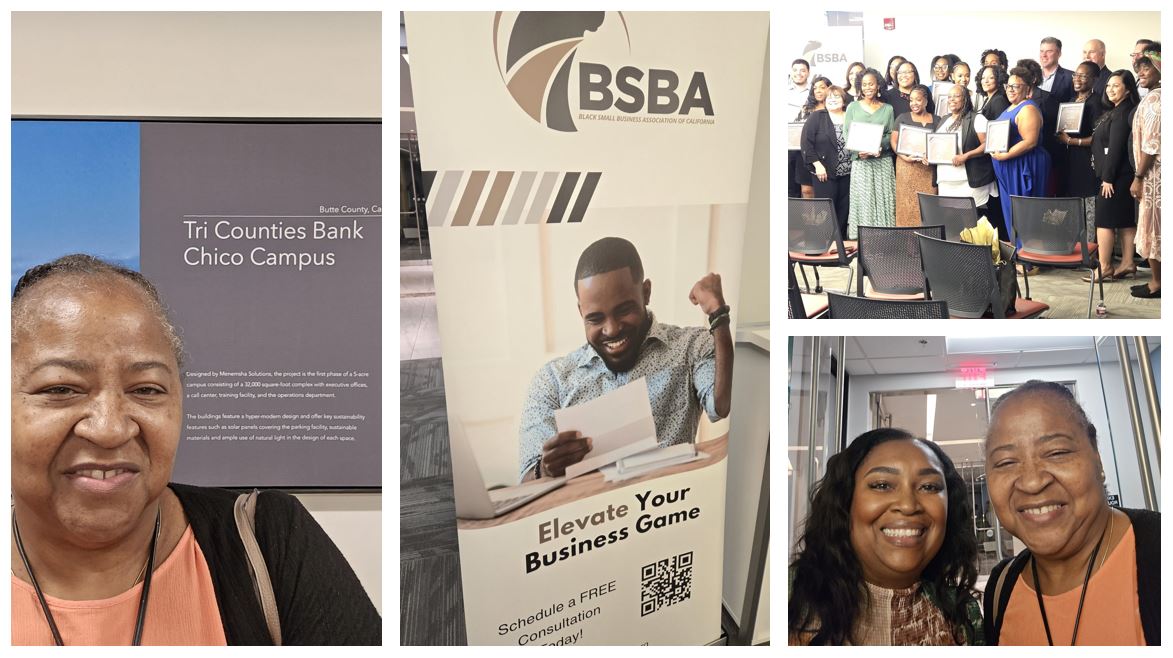 CalCPCFA's tweet photo. Our ED showing support alongside Salena Pryor, Founder and Head of @bsba_ca for their #BusinessBoost Cohort Graduation last night in partnership with @TriCountiesBank! This initiative helps #smallbusinesses succeed and thrive!  #blacksmallbiz #smallbiz 
@CalTreasurer https://t.co/ZMrn9qIddk
