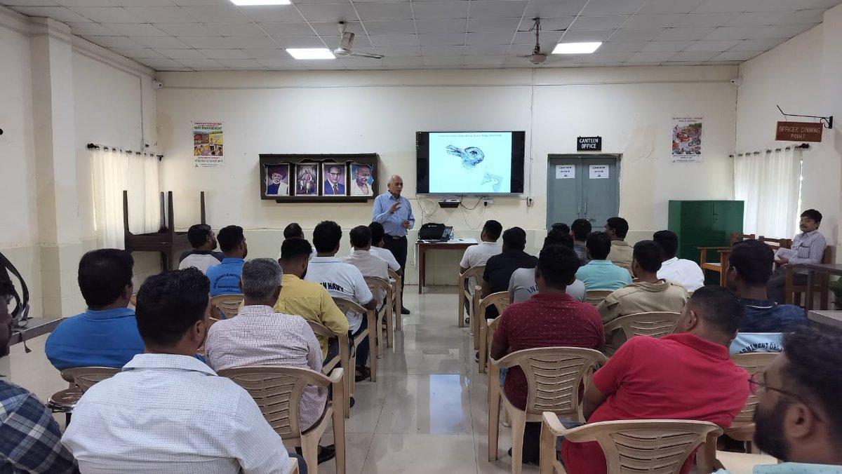 IN_DCP's tweet photo. To enhance awareness about #SafetyPractices and foster a safe working environment at #NAD, lectures on #IndustrialSafety were organized at the #NavalArmamentDepot, #Trombay, on 3rd and 4th September 2024. The sessions were attended by both staff and officers of #NAD. Shri MD Gadre, #INAS (Retd), a Certified Safety Auditor, shared valuable insights on maintaining workplace safety standards.
#IndianNavy
#DefenceCivilians
#2024YearOfNavalCivilians