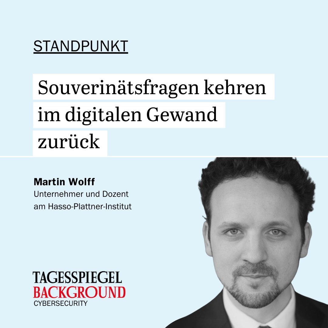Tagesspiegel Background Cybersecurity (@tspbackgroundcs) on Twitter photo Über Zielkonflikte zwischen #Sicherheit und Schnelligkeit, #Software als Provisorium und die Frage, wer die IT-Sicherheit selbst eigentlich sichert. Mehr dazu erklärt <a href="/mcwolffs/">Martin C. Wolff</a> in seinem Standpunkt 👉 lmy.de/lBEiy Über Zielkonflikte zwischen #Sicherheit und Schnelligkeit, #Software als Provisorium und die Frage, wer die IT-Sicherheit selbst eigentlich sichert. Mehr dazu erklärt <a href="/mcwolffs/">Martin C. Wolff</a> in seinem Standpunkt 👉 lmy.de/lBEiy