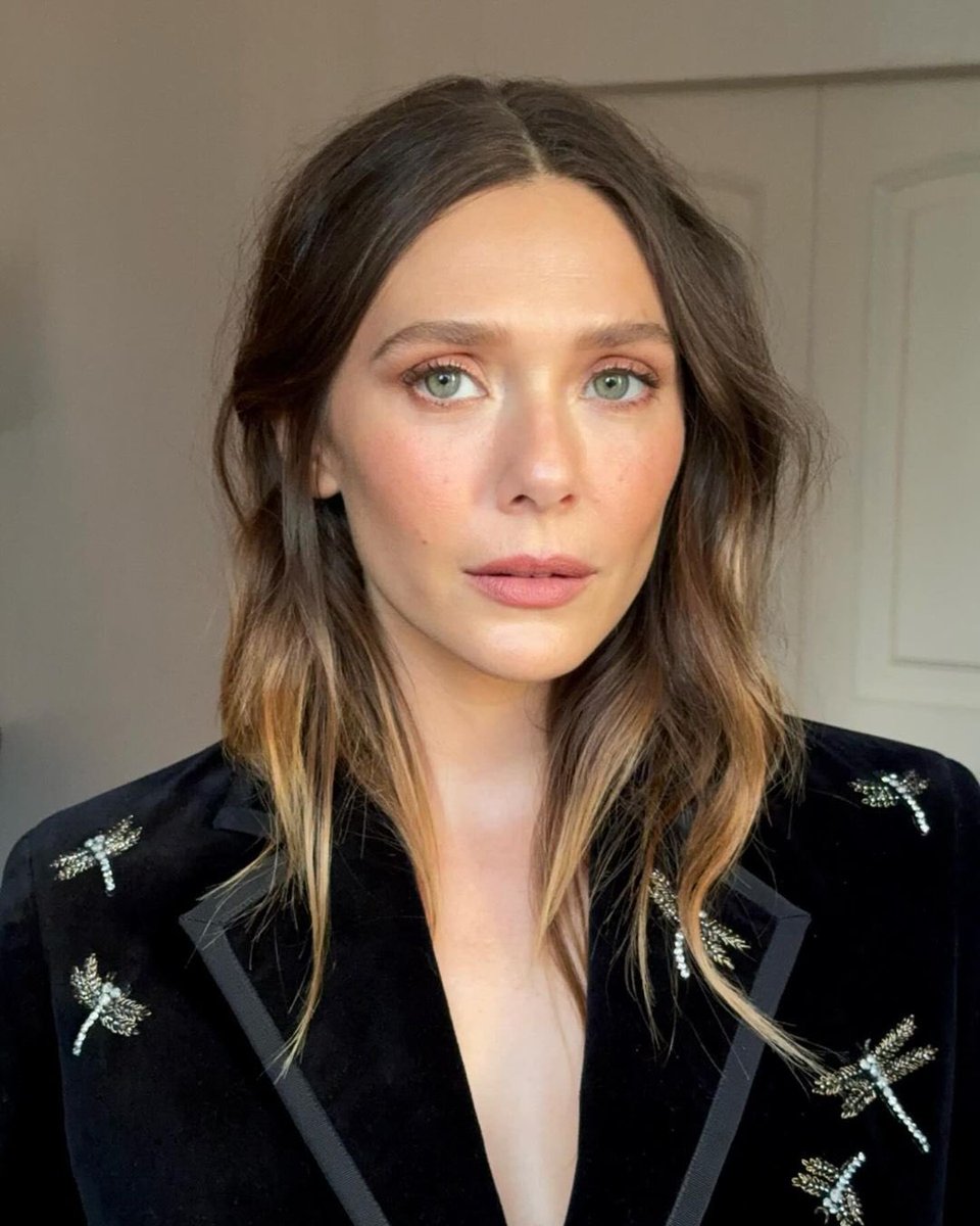 Elizabeth Olsen yesterday in New York.