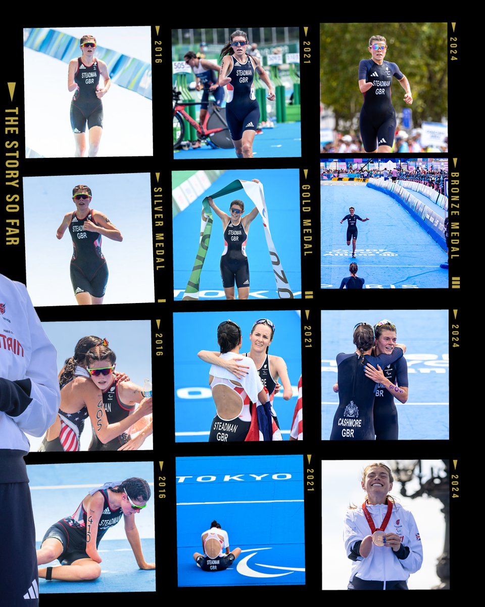 British Triathlon (@brittri) on Twitter photo A full set for Lauren Steadman 🥇🥈🥉
5 Paralympic Games, 3 medals ❤️🔥
We’re glad you showed up <a href="/LaurenSteadman/">Lauren Steadman MBE</a>.
📸 <a href="/worldtriathlon/">World Triathlon</a> / @paralympicsgb_official / @brittri
#Paris2024 #AllezLesBrits #CollectionComplete A full set for Lauren Steadman 🥇🥈🥉
5 Paralympic Games, 3 medals ❤️🔥
We’re glad you showed up <a href="/LaurenSteadman/">Lauren Steadman MBE</a>.
📸 <a href="/worldtriathlon/">World Triathlon</a> / @paralympicsgb_official / @brittri
#Paris2024 #AllezLesBrits #CollectionComplete