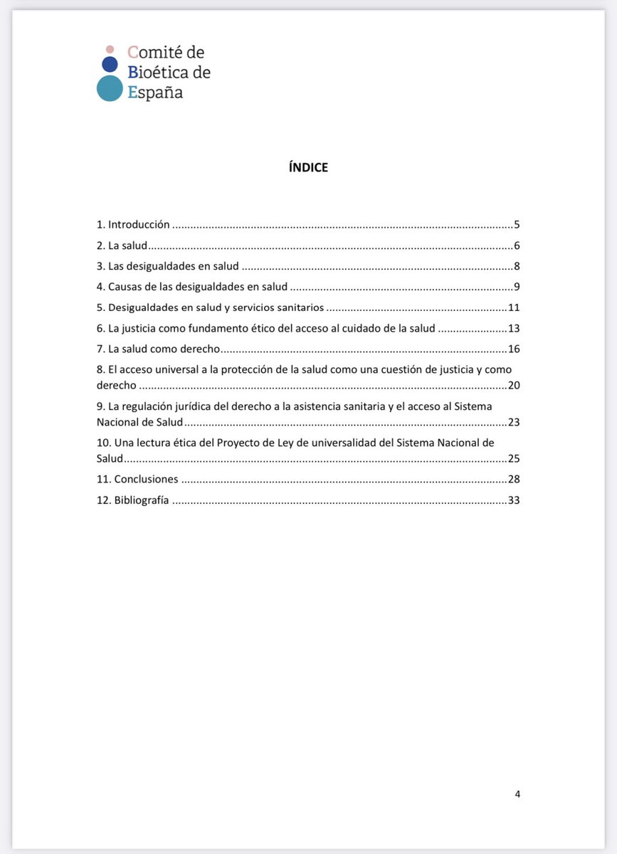 Aquí tenéis el informe que hemos escrito desde el Comité de Bioética de España sobre el acceso al sistema sanitario. Nos ayudas a difundir? : comitedebioetica.isciii.es/wp-content/upl…