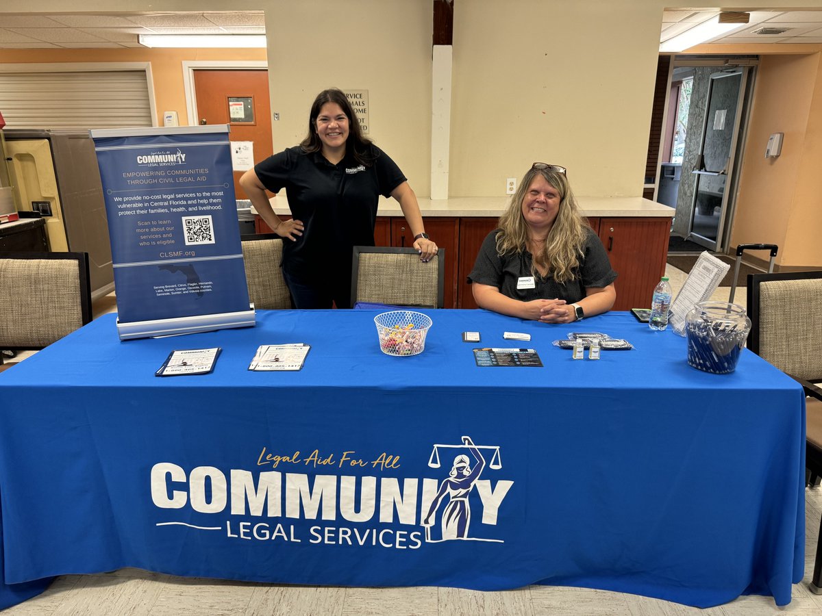 clsmf's tweet image. We had a great time at the Osceola County Community Resource Network Fair in Kissimmee! 
We love doing tabling events where we are sharing our resources with the community.

#CLSInTheCommunity #CLS #LegalServices #LegalAid