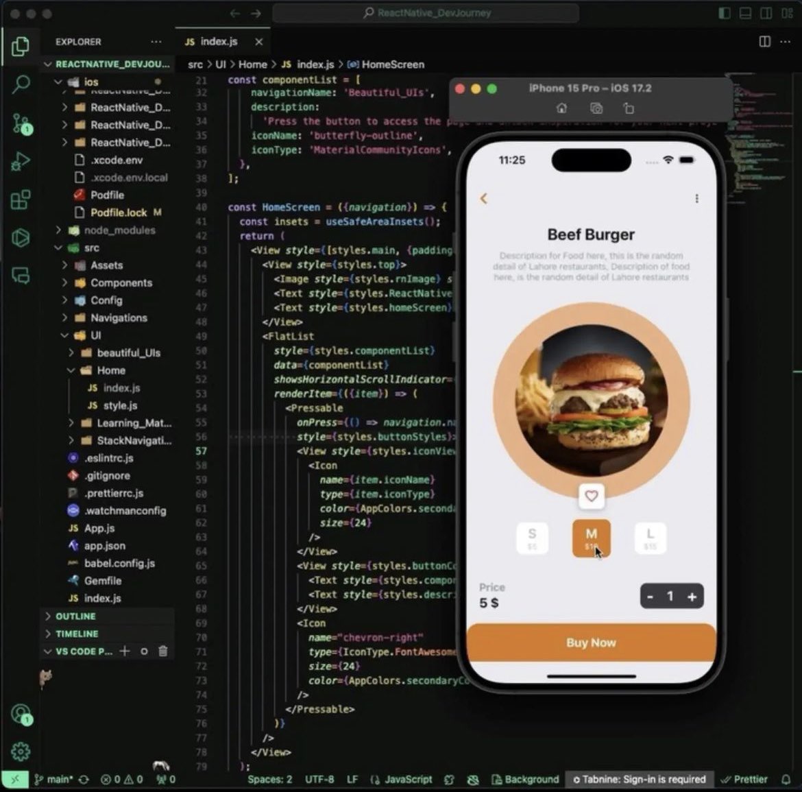 React Native for frontend, what is your preferred backend framework??