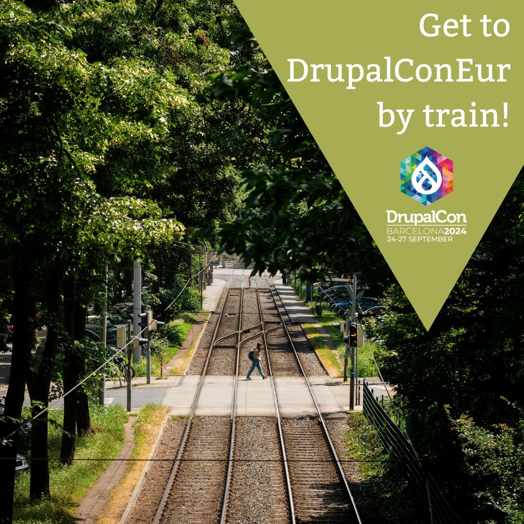DrupalConEur's tweet image. Travel by train, reduce CO2 emissions, and get a chance to win a ticket to #DrupalConEur 2025! 🎟️

1️⃣ Travel by train 2️⃣ Submit your data by 26 Sept, 15:00 CEST 3️⃣ Enter the contest! buff.ly/46TFvMm 

Let’s make #DrupalConEur greener! 🌱💙 

#SustainableActionsAtDrupalCon