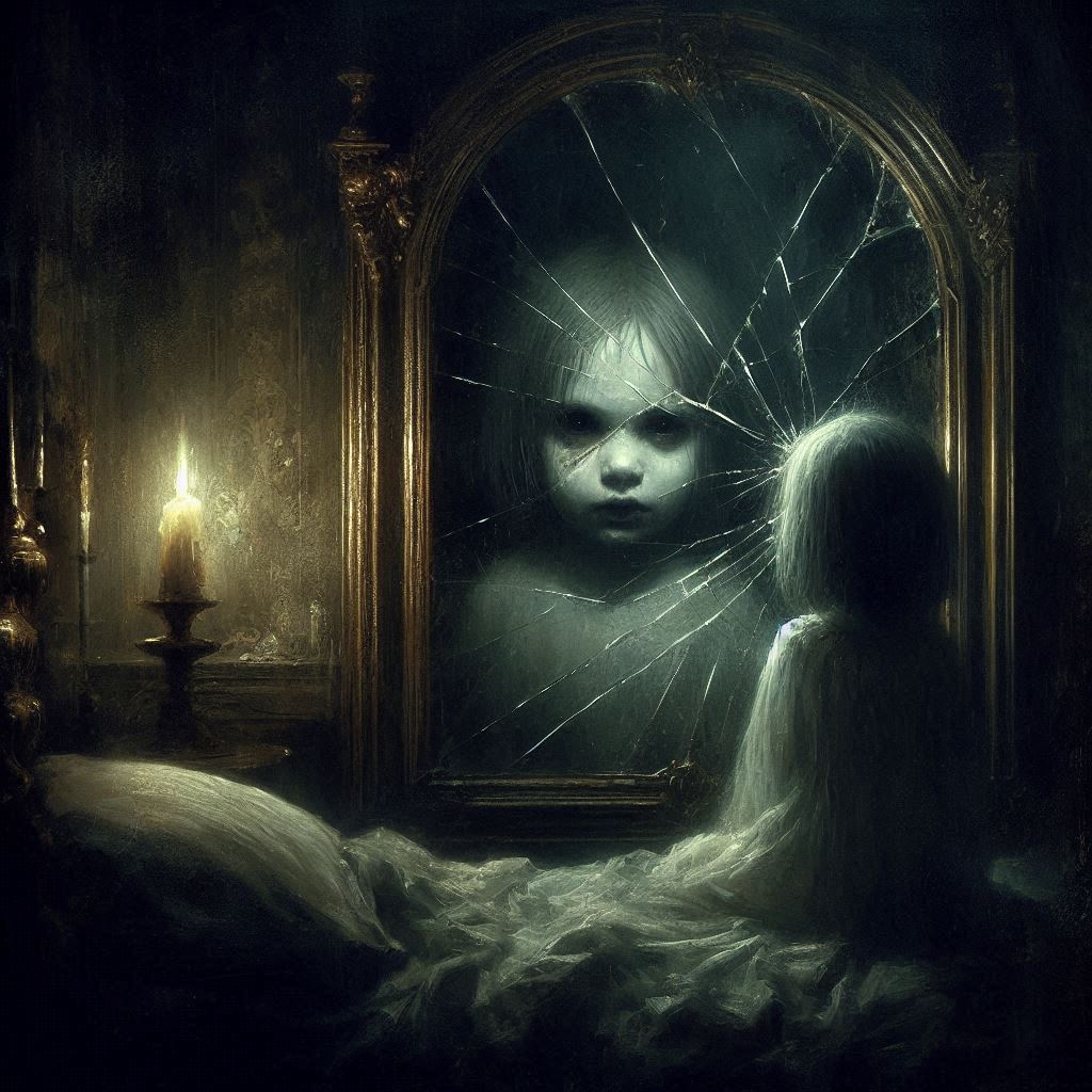 ArtisticCircuit's tweet image. 31 Days of Halloween - The Cursed Mirror

&quot;A cursed mirror reflects more than just your image—it reveals the hidden fears and dark truths lurking within, trapping the soul in a haunting gaze.&quot;

#Halloween #DarkReflections #AIArtwork