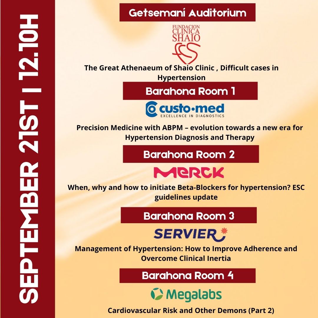 Don't miss the Industry Sponsored Symposiums at the Congress!
They are the perfect space to discover the latest innovations and industry trends, directly from the experts.
Be part of these key conversations! Register for the Congress at the following link: barcelo.eventsair.com/ish-2024/formu…