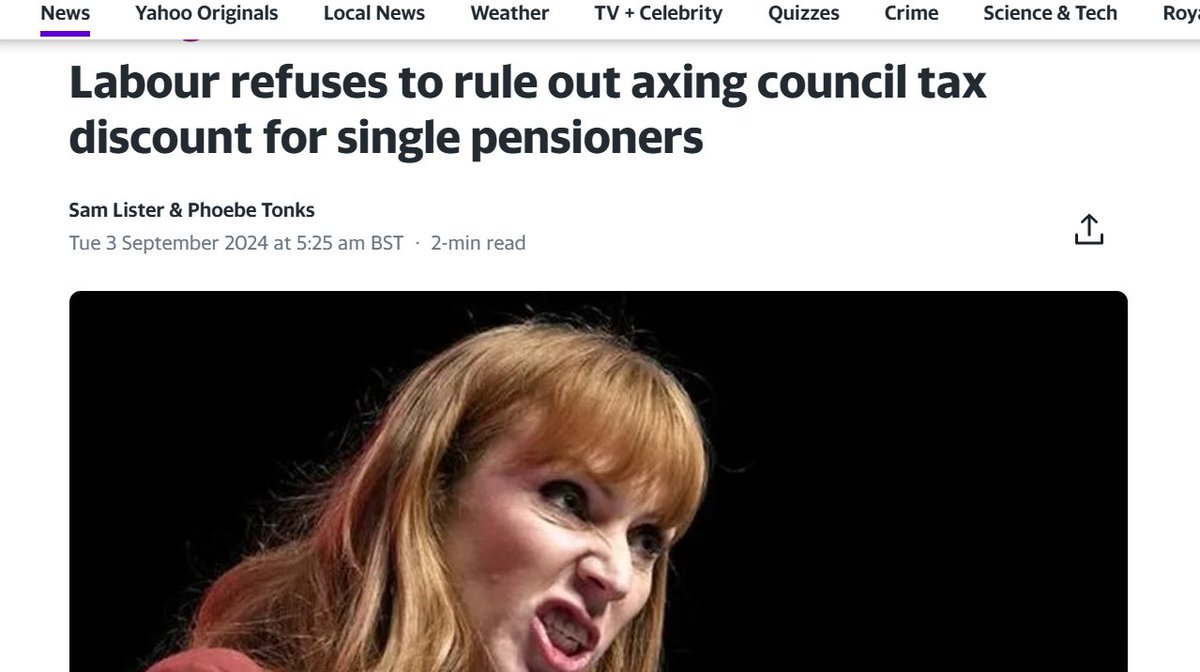 Labour really don't like pensioners or single parents.