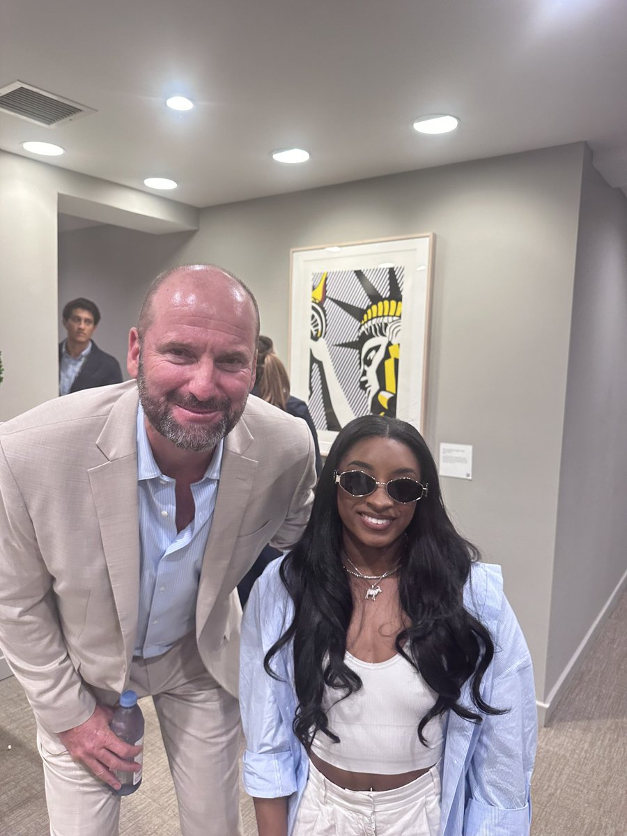 Some G.O.A.T.S are smaller than what you think. What a priviliage to meet <a href="/Simone_Biles/">Simone Biles</a> at the <a href="/usopen/">US Open Tennis</a>