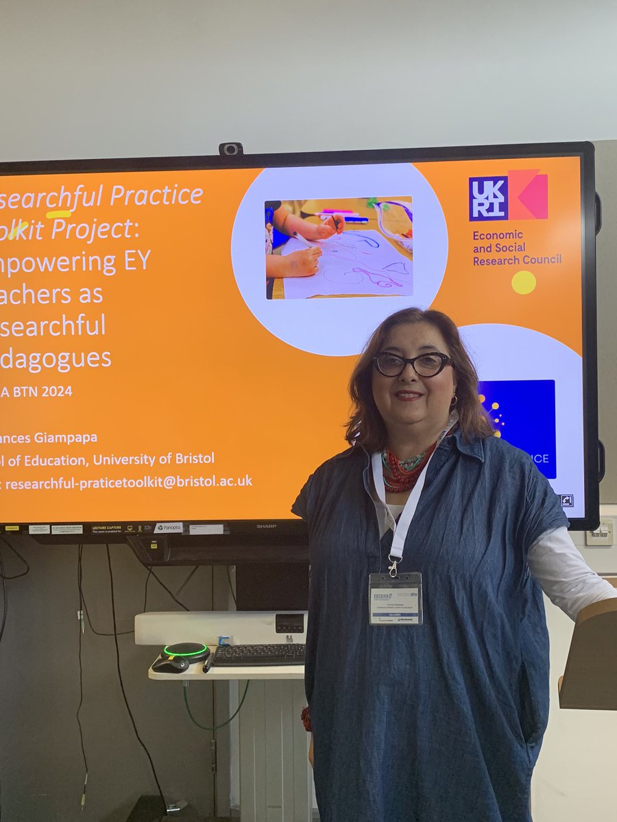 Presenting the Researchful Practice Toolkit at the EECERA conference 2024. Sharing ideas with colleagues from across the world. #researchfulpracticetoolkit <a href="/SOEBristol/">School of Education | University of Bristol</a> <a href="/eecera/">EECERA</a>